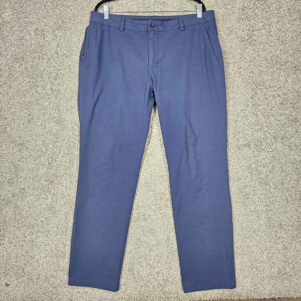Vineyard Vines Mens OTG On The Go Pant Blue Performance Chino 36x30 (37x29)